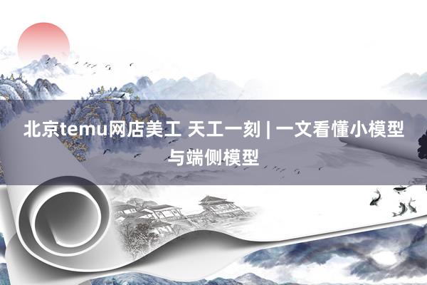 北京temu网店美工 天工一刻 | 一文看懂小模型与端侧模型